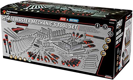 Performance Tool W30500 Master Mechanic's Tool Set (240 Pieces)