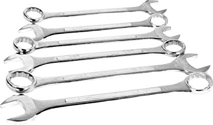 Performance Tool S/6 6-Piece Jumbo Comb Wrench Set