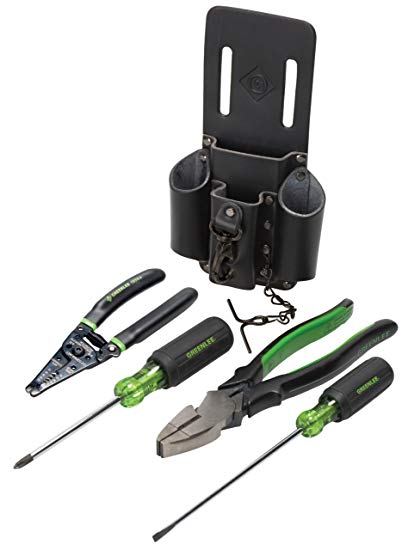 Greenlee 0159-14 Starter Electrician's Tool Kit, 5-Piece