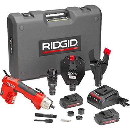 Ridgid 44343 Ridgid 44343 RE 6 Electrical Tool Kit w/SC-60C Scissor Cutter, 4P-6 4PIN Dieless Crimp Head and PH-60B Punch Head, ,