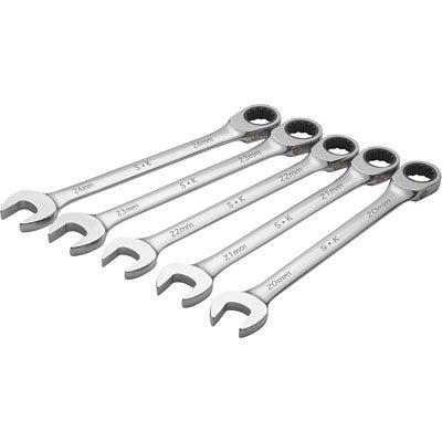 SK Hand Tools 89301 5 Piece Metric Spline G-Pro Wrench Topper Set
