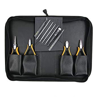 Wiha 32791 Pliers, Slotted and Phillips Screwdriver and Tweezerss Set, ESD Safe, 11 Piece