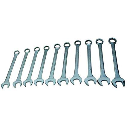 ATD Tools 1010 Large 10-Piece SAE Combo Wrench Set