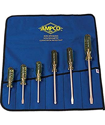 Ampco Safety Tools M-39 Screwdriver Kit, Non-Sparking, Non-Magnetic, Corrosion Resistant