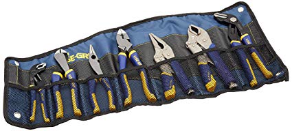 IRWIN Tools VISE-GRIP GrooveLock, Pliers and Locking Pliers Set, 7-Piece with Tool Wrap (1802537)