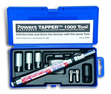 Powers Fastening Innovations 02791 Tapper 1000 Tapper Installation Tool Set, 1 Per Box
